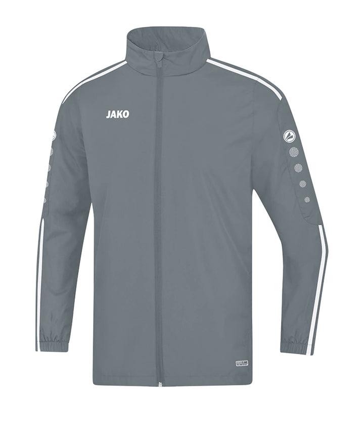 JAKO Herren Striker 2.0 Allwetterjacke (durchgehender Rv), marine/Weiss, XXL, 7419 L steingrau/Weiss