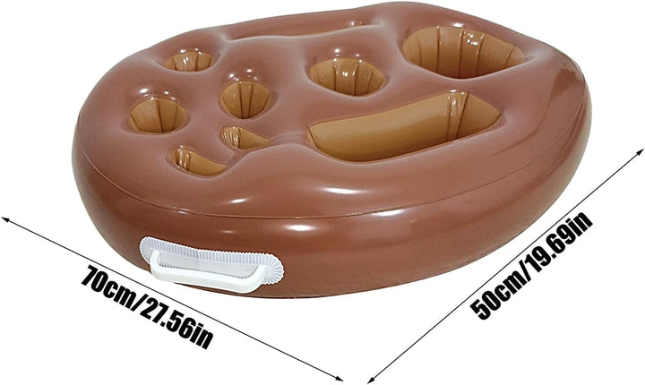 Pool Getränkehalter, 9 Löcher Aufblasbarer Getränkehalter, Pool Schwimmender Getränkehalter Mit Pump