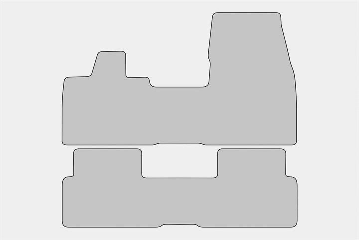 teileplus24 BGF650 Ganzjahres-Fussmatten kompatibel mit BMW i3 I01 2013-2020 Wasserdicht, Naht:Blau,