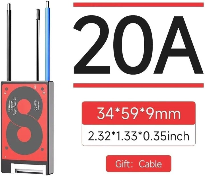 1 Stück 8S 24V 20A LiFePO4 Lithium Akku Schutzboard BMS PCB mit Balancer 8S24V, 8S24V