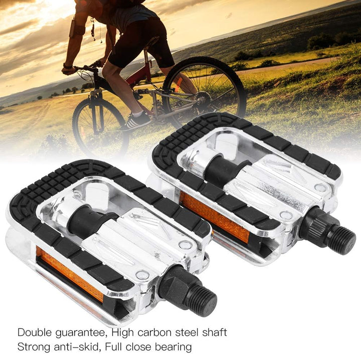 Ejoyous Klapppedal Fahrrad, Klappbare Fahrradpedalen Metall Fahrrad Fusspedale Klapppedale, für Moun