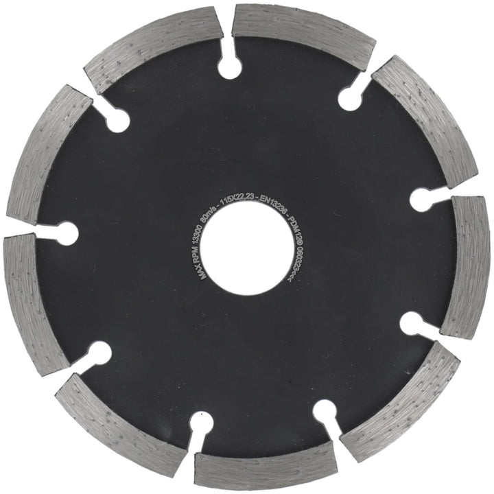 PRODIAMANT Fugenfräser ø 115 mm Breite 6mm für Mörtel Beton Mauerwerk und Putz 10mm Diamantsegment P