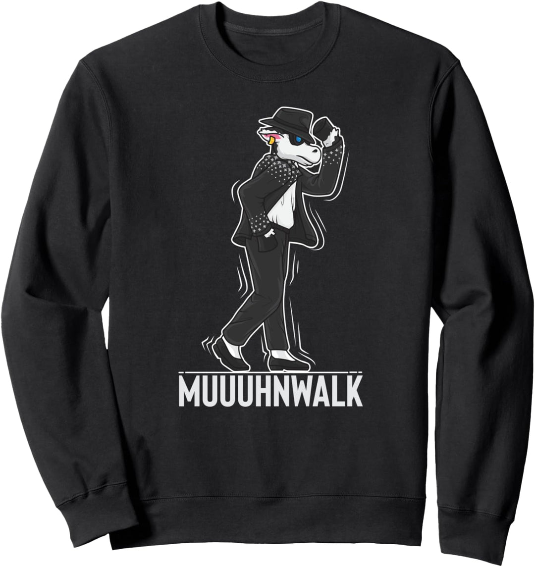 Muuuhnwalk Lustiges Kuh Wortspiel Tanzen Kühe Bauer Sweatshirt