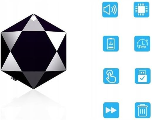 Mini Diktiergerät M6 | 16GB USB Audio-Aufnahmegerät | Diktaphon mit Sprachaktivierung, 1536kbps HD A