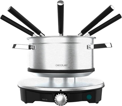 Cecotec Elektrisches Fondue für 8 Personen Fun Gourmetfondue Advance. 1500W, 1,7L Kapazität, für Käs