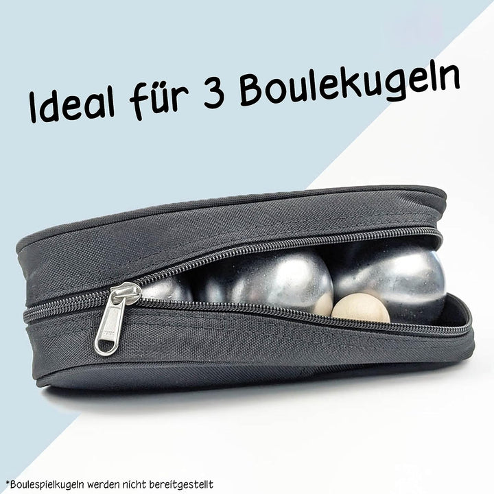 KDO MAGIC - Personalisierte Tasche für Boule-Kugeln - Tasche für 3 Boccia-Kugel - Triplette - person