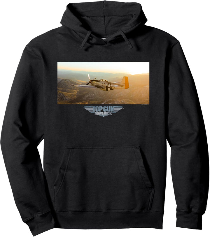 Top Gun Maverick Plane Sunset Pullover Hoodie