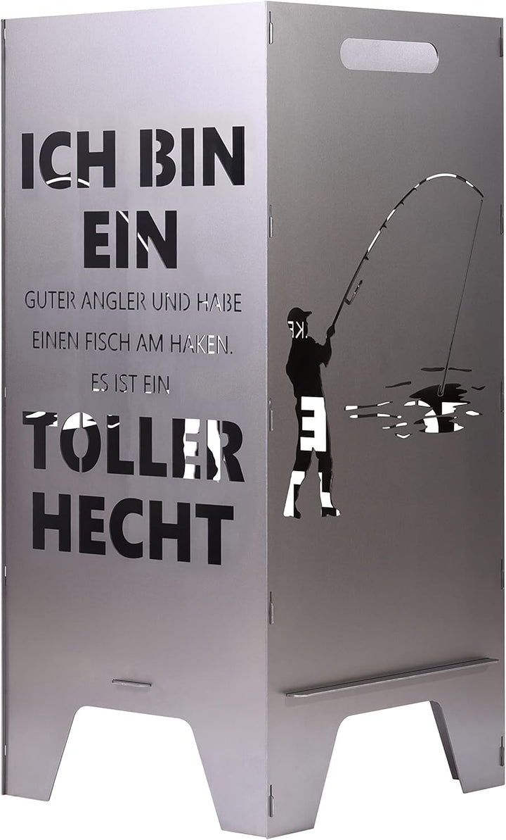 Feuertonne Mit Maritim Motiv | Stabiles Stecksystem Mit Tragegriffen | Robust & Aus Hochwertigem Sta