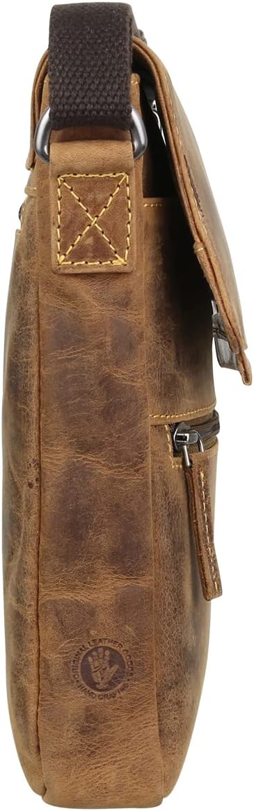 Greenburry Vintage Umhängetasche Leder 22 cm
