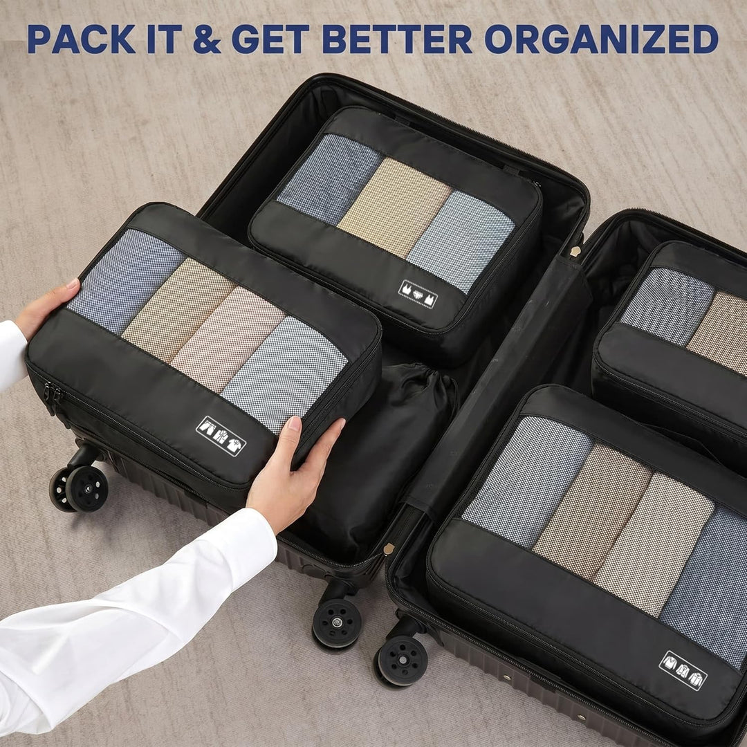 MURISE Koffer Organizer 8 Stück, Packing Cubes für Urlaub und Reisen, Packwürfel Packtaschen für Kof