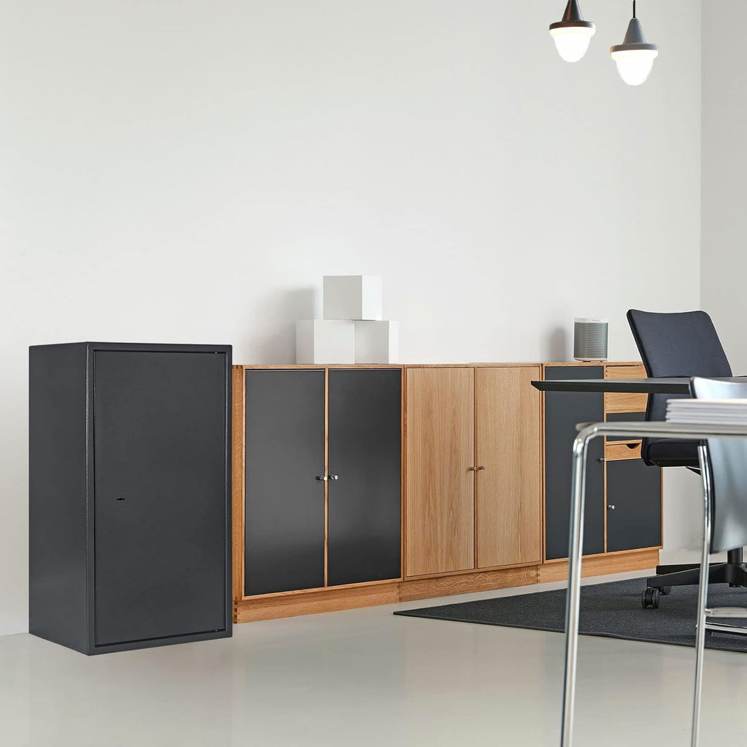 Rottner Möbeltresor Jupiter 6 Doppelbartschloss 2 Schlüssel BxHxT 45x85x36 cm herausnehmbarer Fachbo