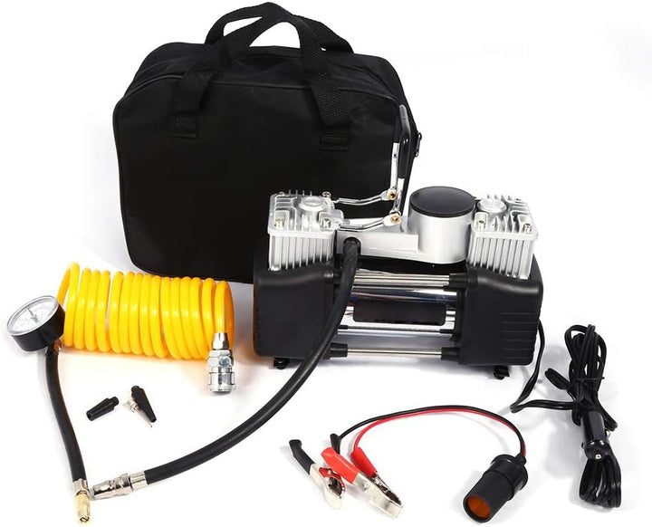 Dioche 12 V Zigarettenanzünder, Netzteil, Luftpumpe mit festem Kopf, Luftpumpe, einzylinder, tragbar