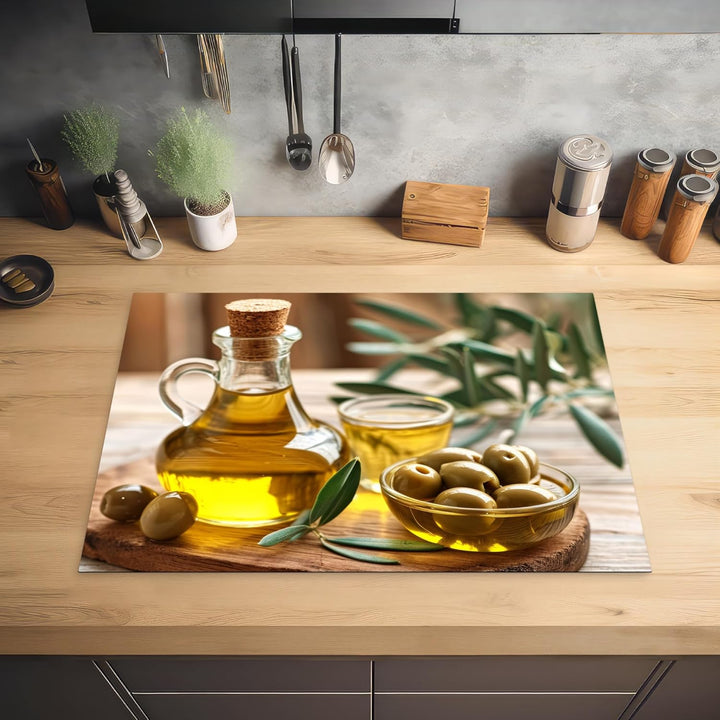KitchenYeah© Herdabdeckplatte Einteilig Ceranfeld Abdeckplatte für Induktionsschutz Ceranfeldabdecku