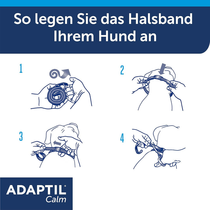 ADAPTIL® Calm Halsband für mittelgrosse-grosse Hunde | Anti Stress Halsband Hund | Halsumfang bis 62