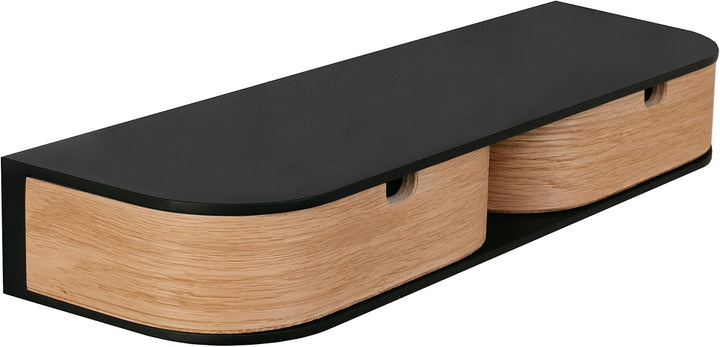 Valiai Schwebendes Regal mit 2 Schubladen - Kleine Wandschubladen Hängend - Schwebendes Wandregal mi