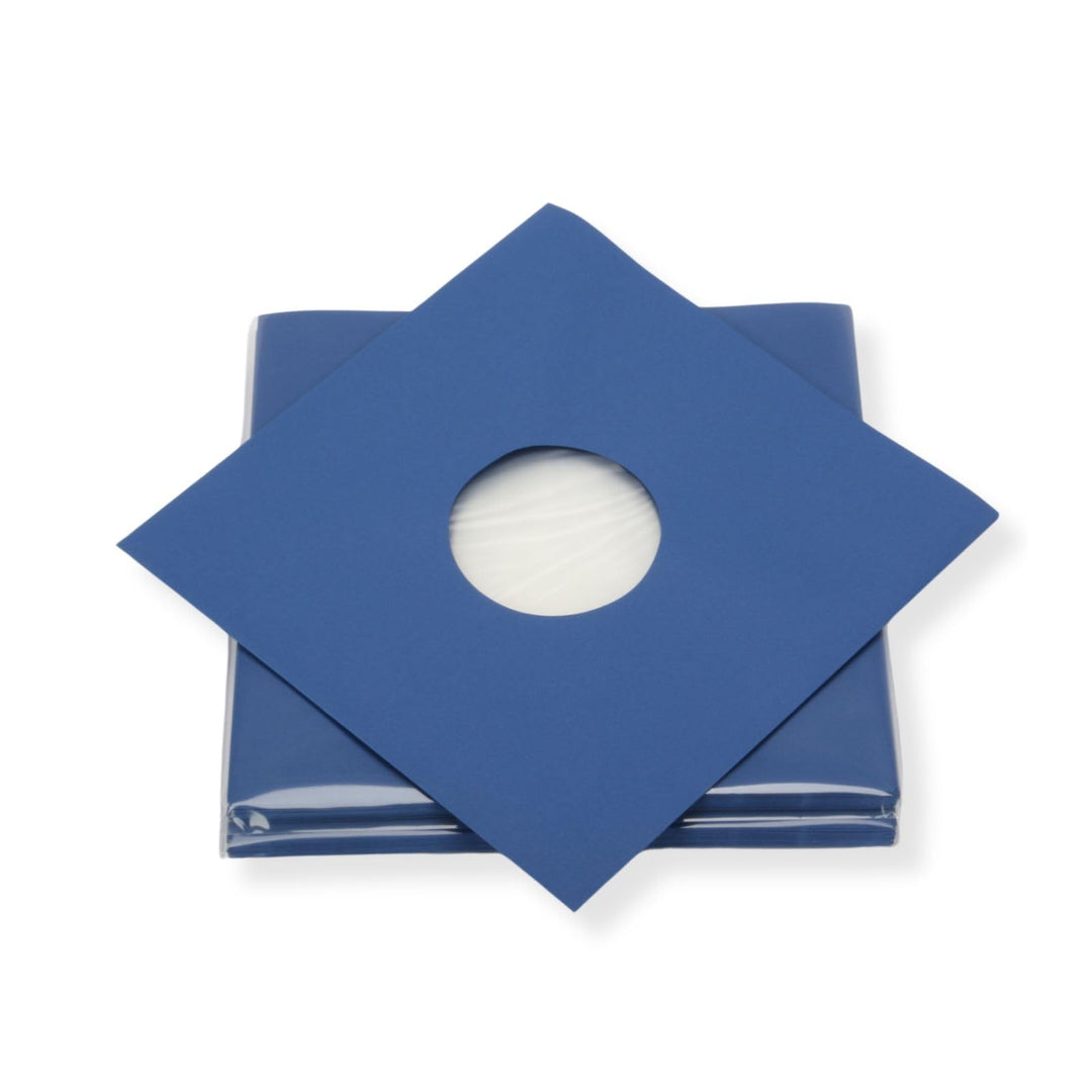 50 St. blaue Innenhüllen für Langspielplatten Maxi Single Vinyl Schallplatten 309x301/304 mm gefütte