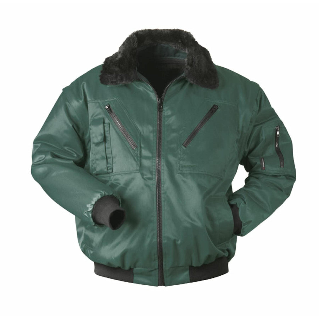 Piloten-Jacke 4 in 1 - Kragenfutter und Ärmel abtrennbar - grün - Grösse: 4XL