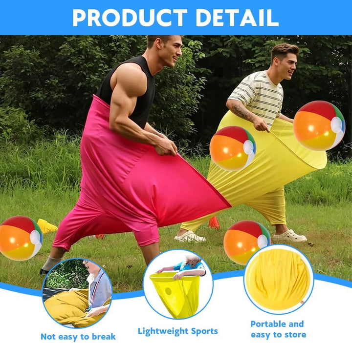 Granny Pants Wurfspiel, 2 Stück Granny Pants Yard Game für Erwachsene und Kinder, mit 10 × Hüpfbälle