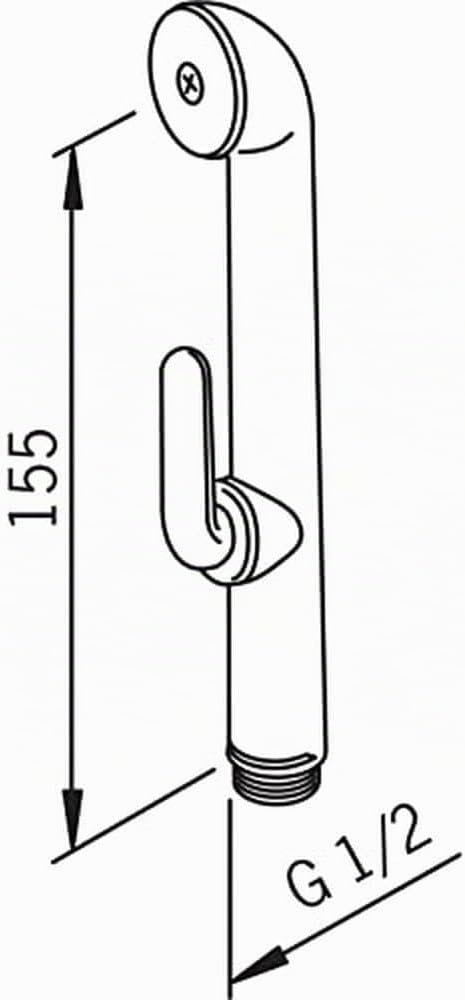 ORAS Handbrause Bidetta Ersatzhandbrause 242050, passend zu Vega Combidetta, Large