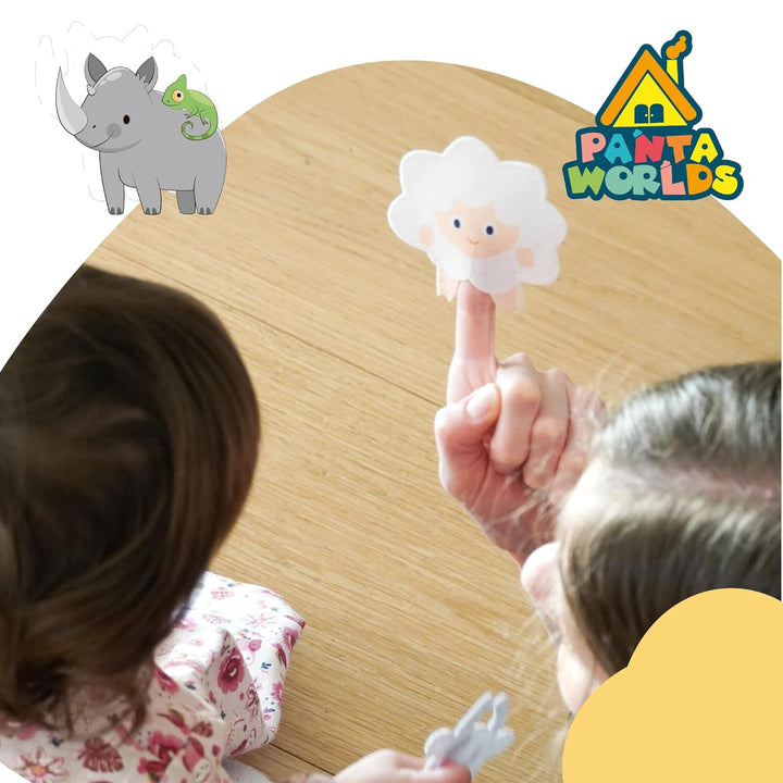Meqbem® PANTAWORLDS® | Quiet Book | Pädagogisches Sensorisches Stoffbuch | Montessori Spielzeug ab 1
