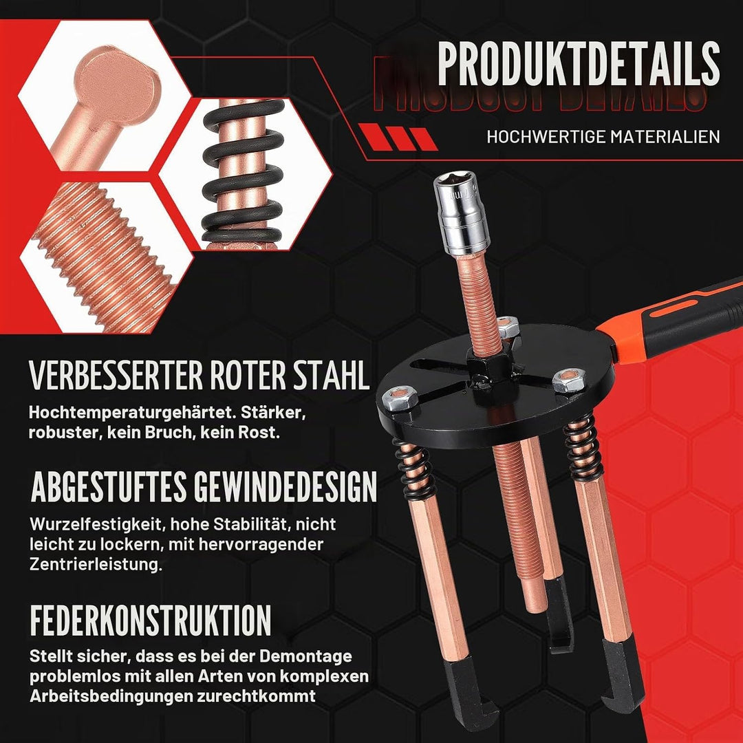55-in-1 Lagerabzieher-Set Innenlochabzieher,3-Backen-Hakenabzieher Kugellager Abzieher Ausbauwerkzeu