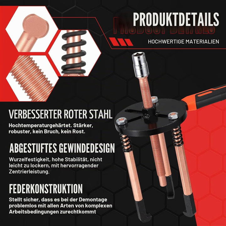 55-in-1 Lagerabzieher-Set Innenlochabzieher,3-Backen-Hakenabzieher Kugellager Abzieher Ausbauwerkzeu
