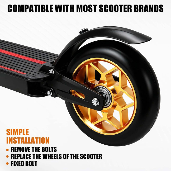 Stunt Scooter Rollen 110mm 2 Stück Scooter Ersatzräder, Scooter Räder Ersatzräder 88A Vollreifen mit