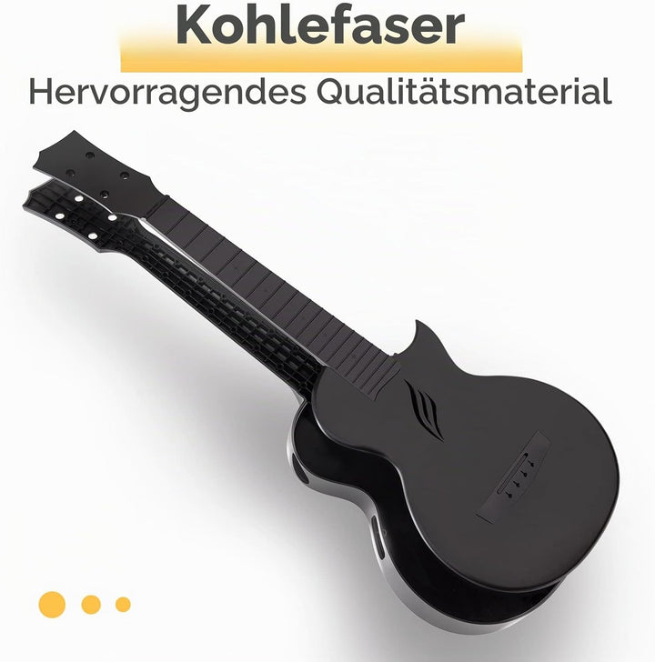 Enya Konzert Ukulele Nova U 23 Zoll Kohlefaser Anfänger Ukulelen Set mit Tasche Saiten Gurt Capo Was