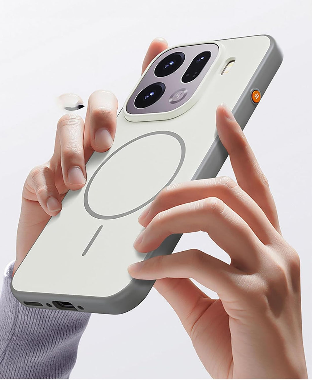 GIOPUEY Magnetische Handyhülle für Oppo Find X9 Hülle, Case Kompatibel mit MagSafe, Matte PC Zurück