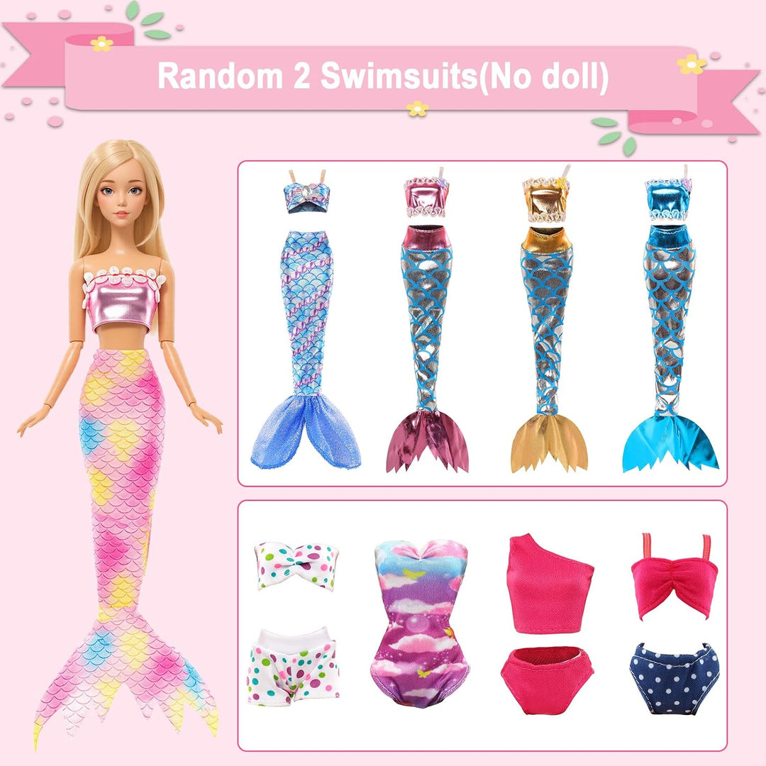 101 Teile 11,5 Zoll Mädchenpuppe Modenschrank Spielset - 1 Puppenschrank, 12 Kleidung, 10 Schuhe &amp; 7