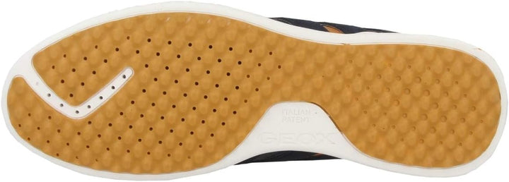 Geox U Snake.2 A Herren Sneaker 42 EU Navy Orange, 42 EU Navy Orange