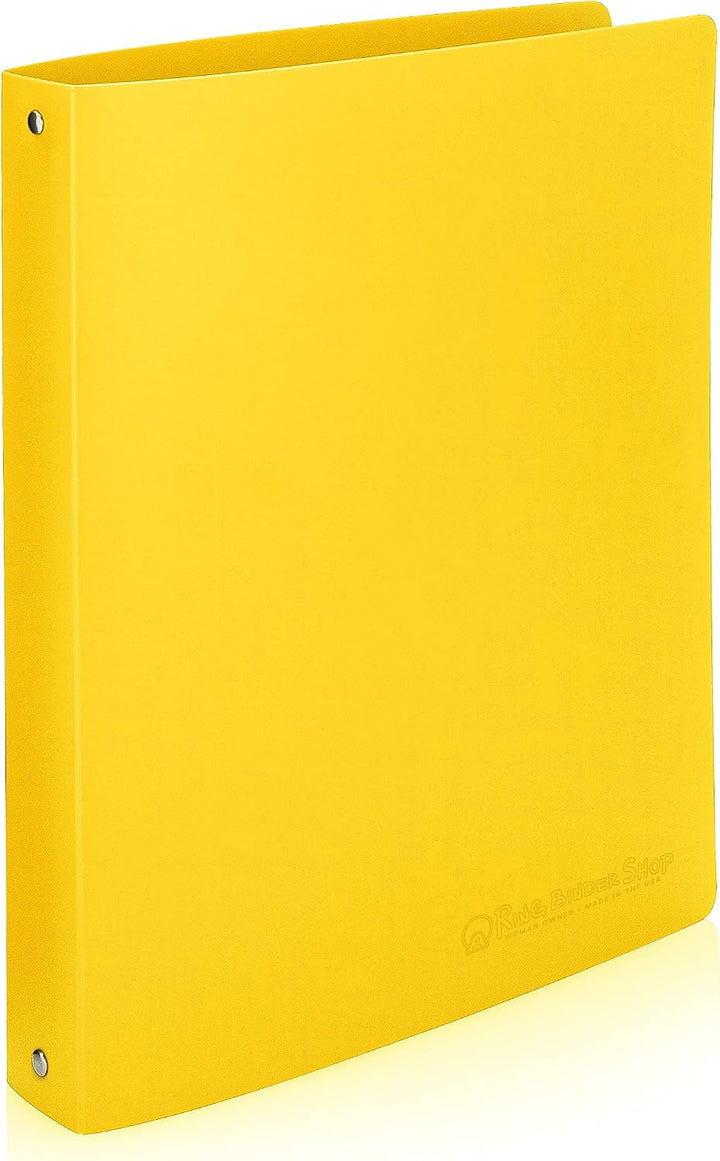 Premium Economy 3-Ringbuch, 2,5 cm, runde Ringe, für 175 Blatt, flexibel, leicht, 4er-Pack, seitlich
