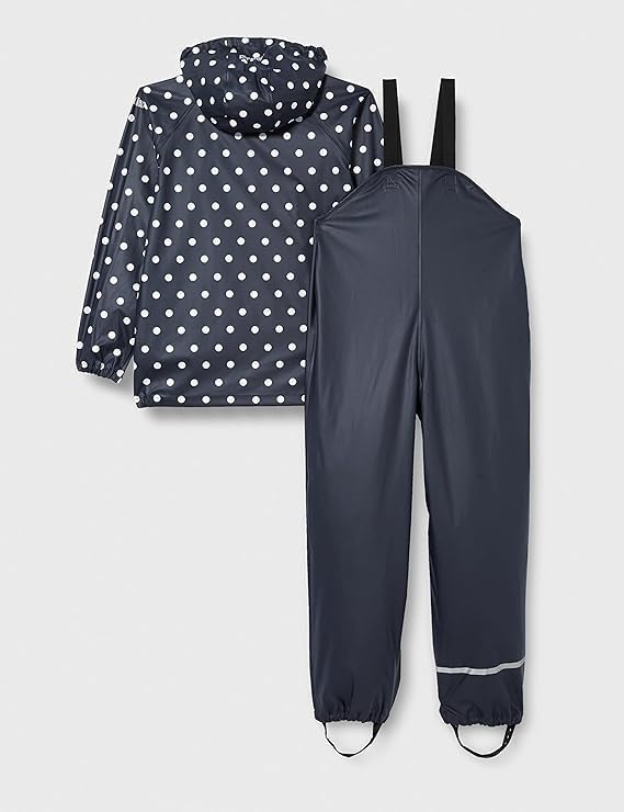 CareTec Baby und Kinder Regenjacke und Regenhose im Set, Dark Navy (778), 140