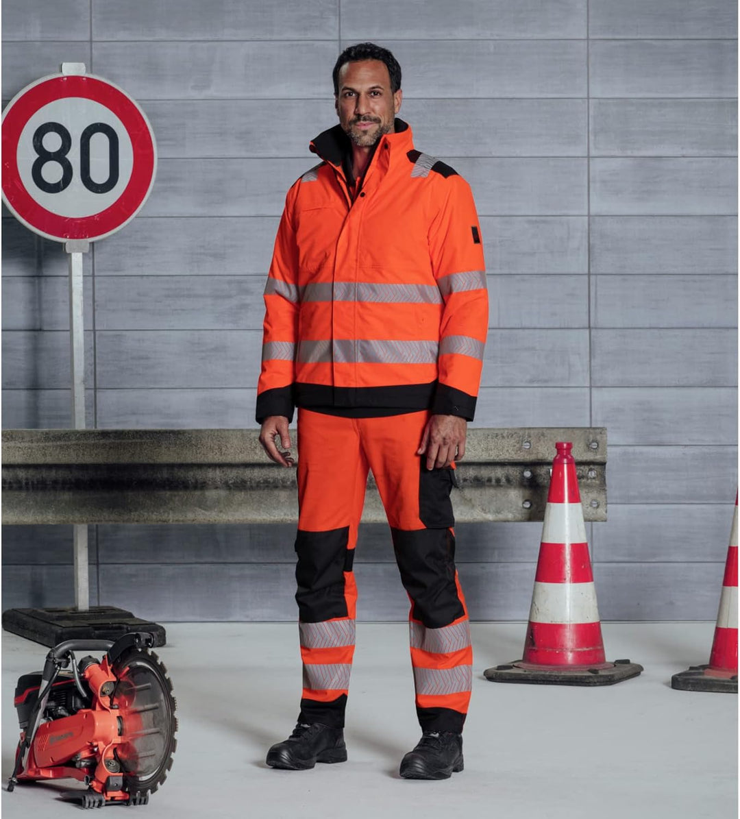 WÜRTH MODYF Warnschutz Poloshirt Fluo EN 20471 5XL Orange Anthrazit, 5XL Orange Anthrazit