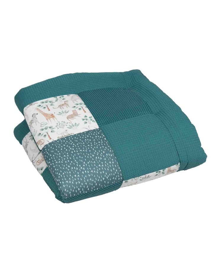 ULLENBOOM Krabbeldecke für Baby 100x100 cm - Dick und weich gepolstert Madagaskar 100 x 100 cm, Mada