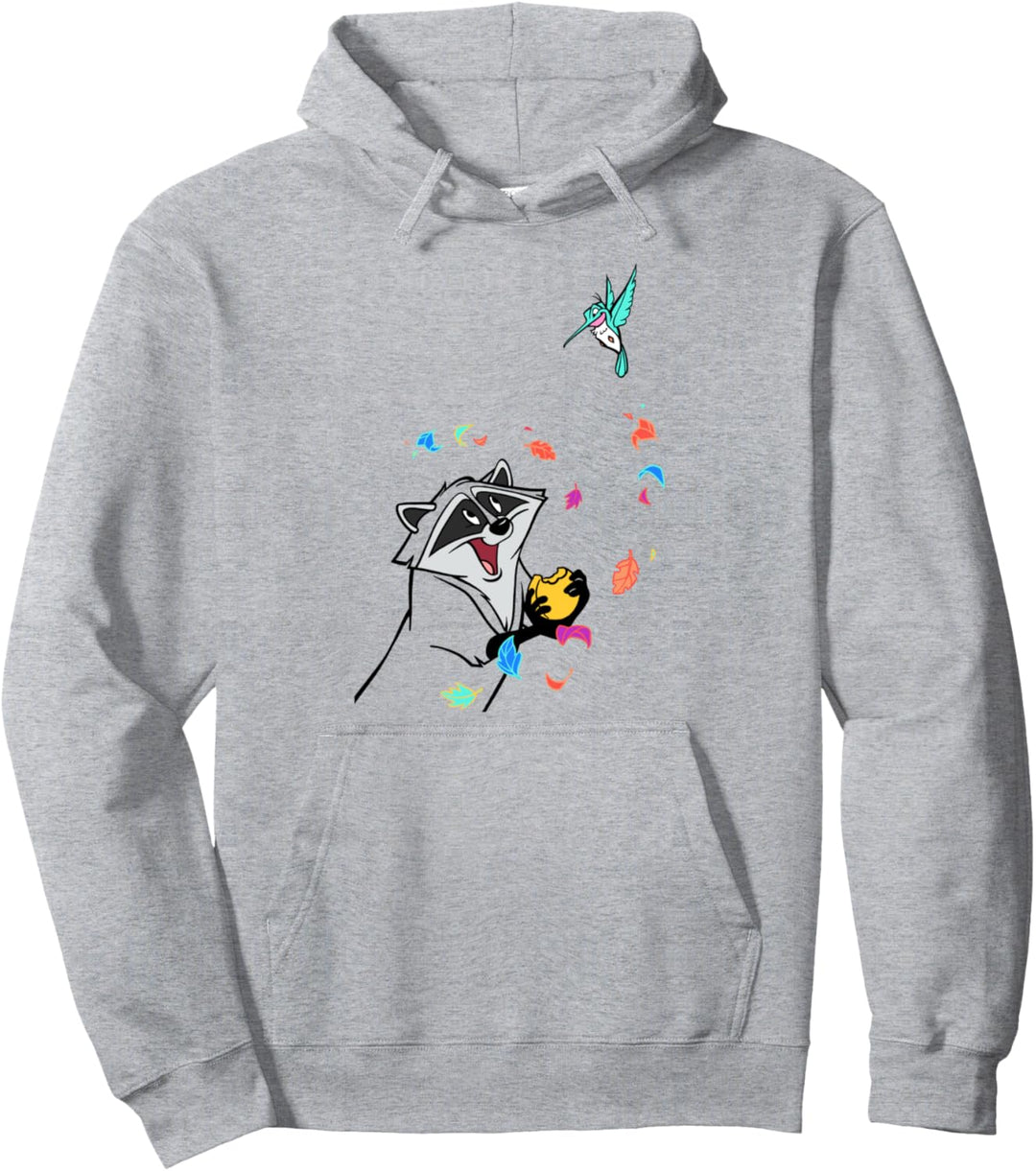 Disney Pocahontas Meeko And Flit Portrait Pullover Hoodie