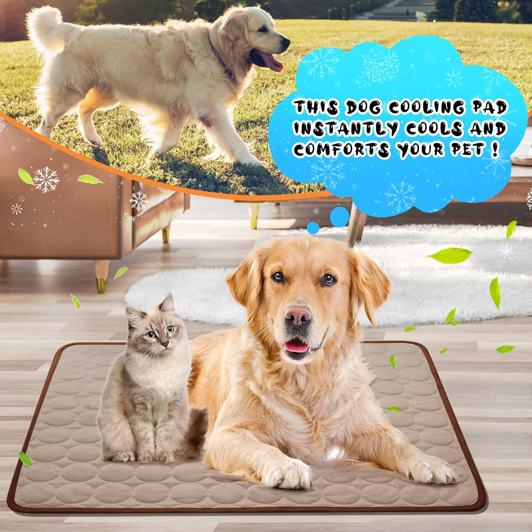 Kühlmatte Hunde, 70×55 cm Pet Cooling Mat, Kühldecke für Tiere, Abwischbar, Robust, Kühlmatte für Hu
