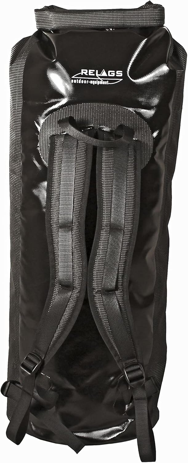 BasicNature Unisex – Erwachsene Seesack Rucksack 40 L Schwarz, 40 L Schwarz