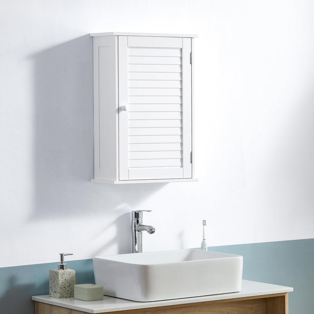 Bath Vida Badezimmerschrank, 1 Tür, Holz, weiss