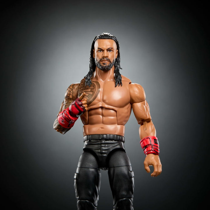 Mattel WWE Elite Collection Top Picks, Set mit Actionfigur und Zubehörteilen, ca. 15 cm grosse Samme