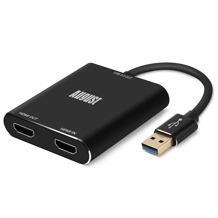 August VGB500 HDMI Capture Card – USB 3.0 Full HD 1080p 60fps – Perfekt für YouTube Twitch Mixer – P