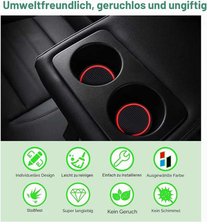 GAFAT Kompatibel mit Renault Arkana 2021 2022 2023 Antirutschmatten, Arkana Gummimatten, Mittelkonso