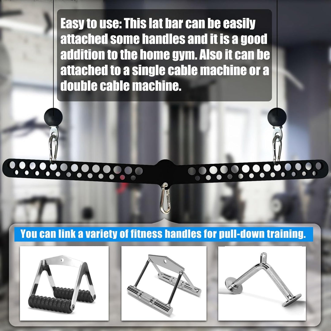 KORIKAHM Multi-Grip LAT Pull Down Bar für Home Gym Fitness, Spreizplatte LAT Pulldown Aufsätze für P