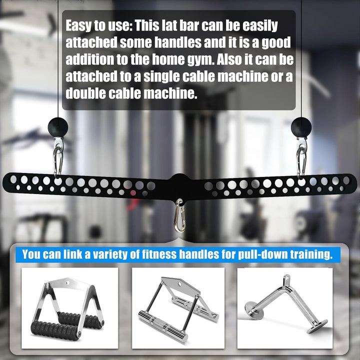 KORIKAHM Multi-Grip LAT Pull Down Bar für Home Gym Fitness, Spreizplatte LAT Pulldown Aufsätze für P