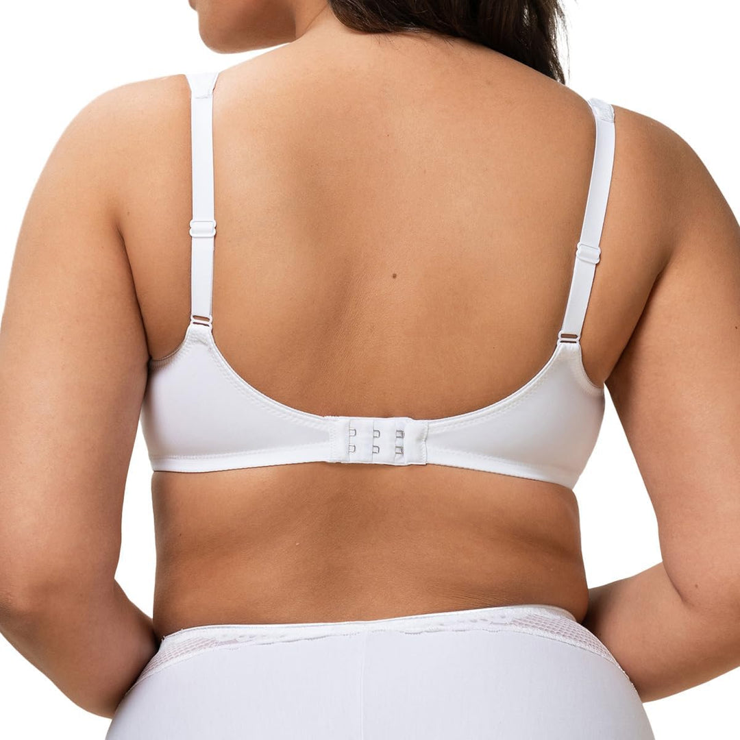 Triumph - Modern Lace + Cotton W - Damen - Bügel-BH - breite Träger - Fester Halt 75B Weiss, 75B Wei