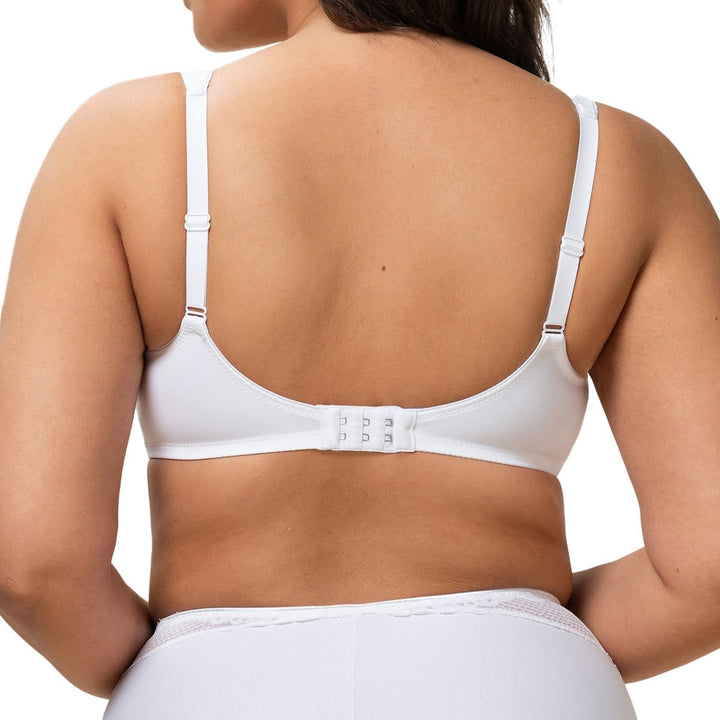 Triumph - Modern Lace + Cotton W - Damen - Bügel-BH - breite Träger - Fester Halt 75B Weiss, 75B Wei