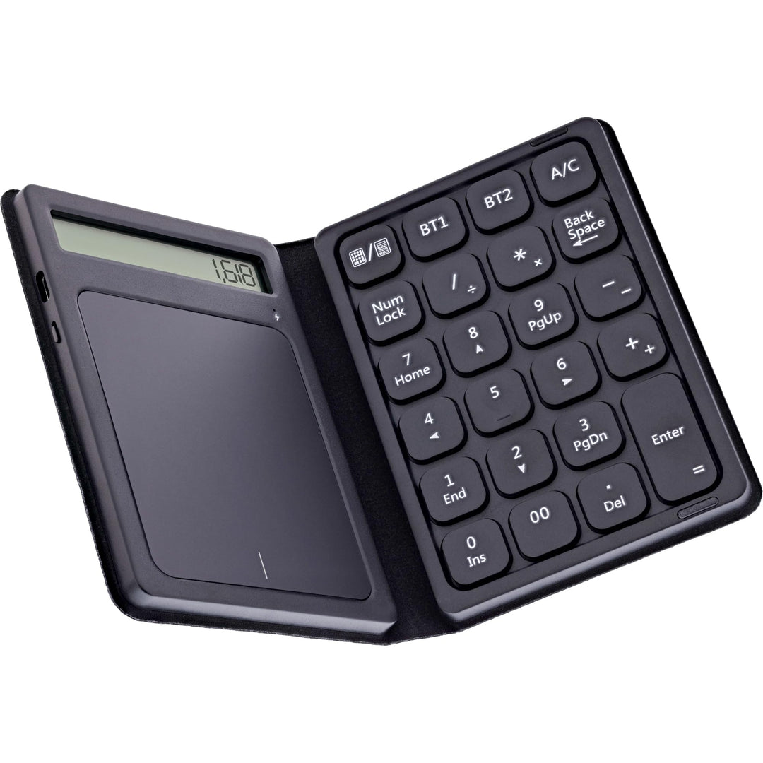 Inline Bluetooth Nummernblock mit Touchpad und Display, faltbar, kabellos, für Windows, Android, iOS