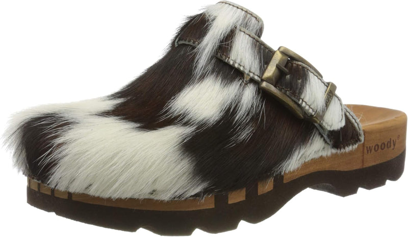 Woody Lukas Herren Clogs, 49 EU Mehrfarbig Natur