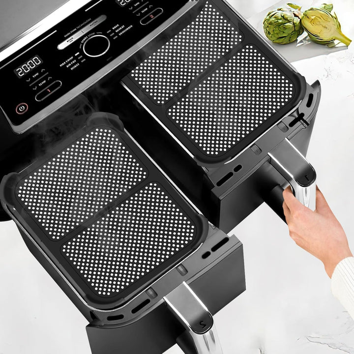 2 Stück Spritzschutz für Ninja Foodi Max Dual Zone AF400EU & AF451EU, Silikon Spritzschutz für Ninja