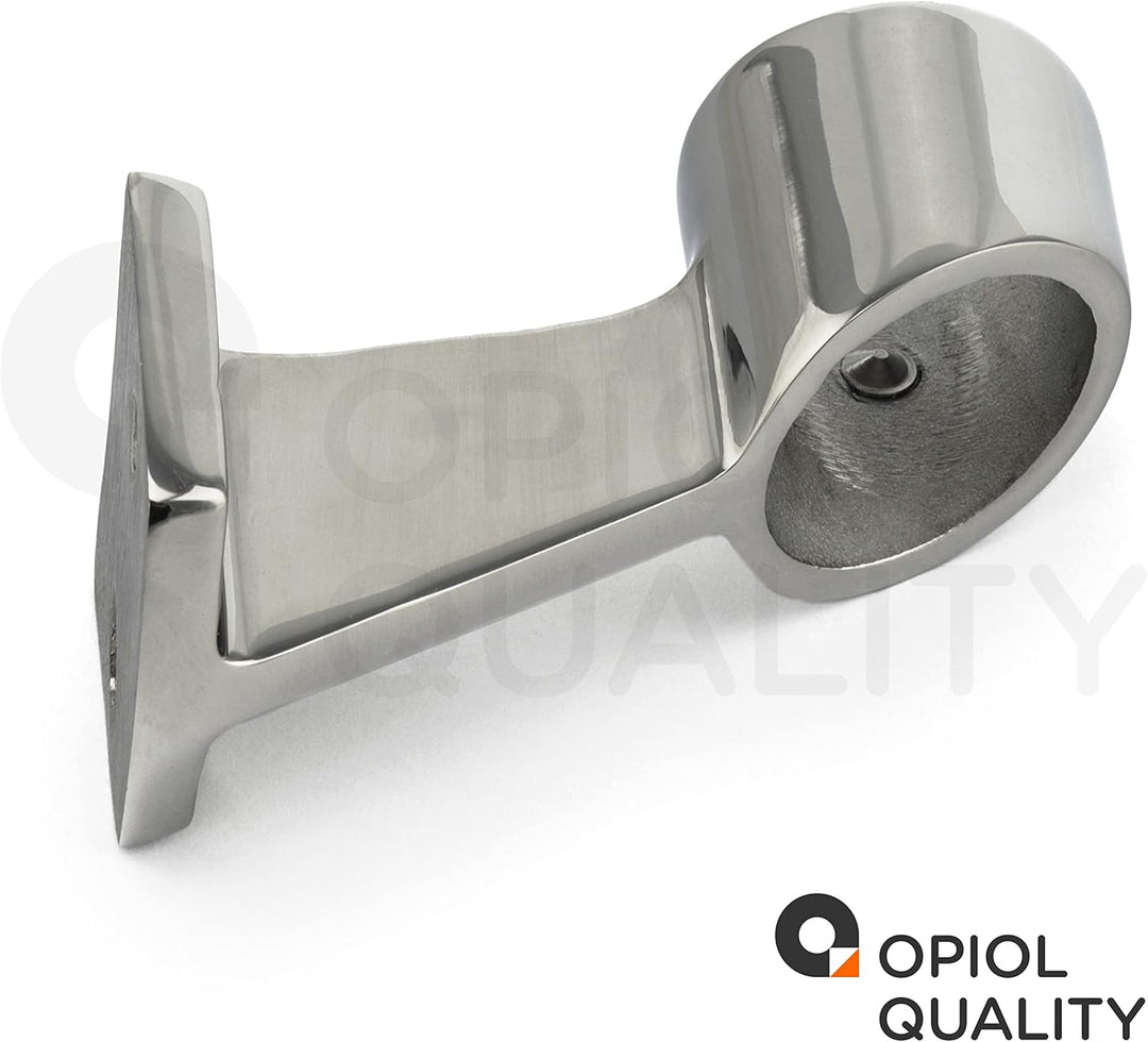 Handlaufhalter Edelstahl A4 V4A 60° 22mm (2 Stück) Handlaufdurchlass Handlauf Geländer Reling Durchl